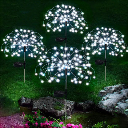 Lumières féériques colorées à énergie solaire pour jardin