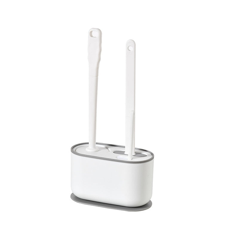 Ensemble de porte-brosse de toilette mural pour salle de bain