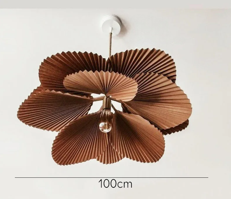 Lustre LED de luxe au design floral vintage