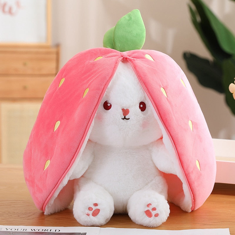 Lapin câlin et tout doux en peluche pour jouer à cache-cache 