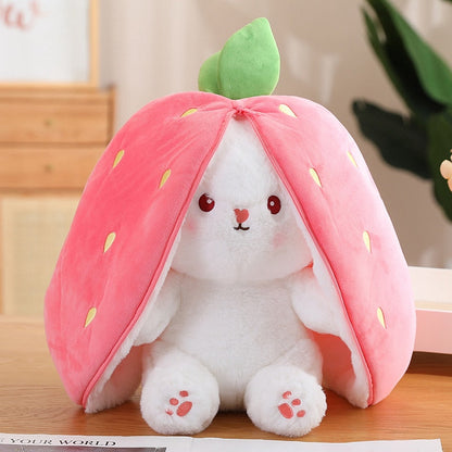 Lapin câlin et tout doux en peluche pour jouer à cache-cache 
