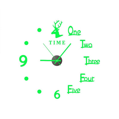 Horloge murale silencieuse 3D lumineuse