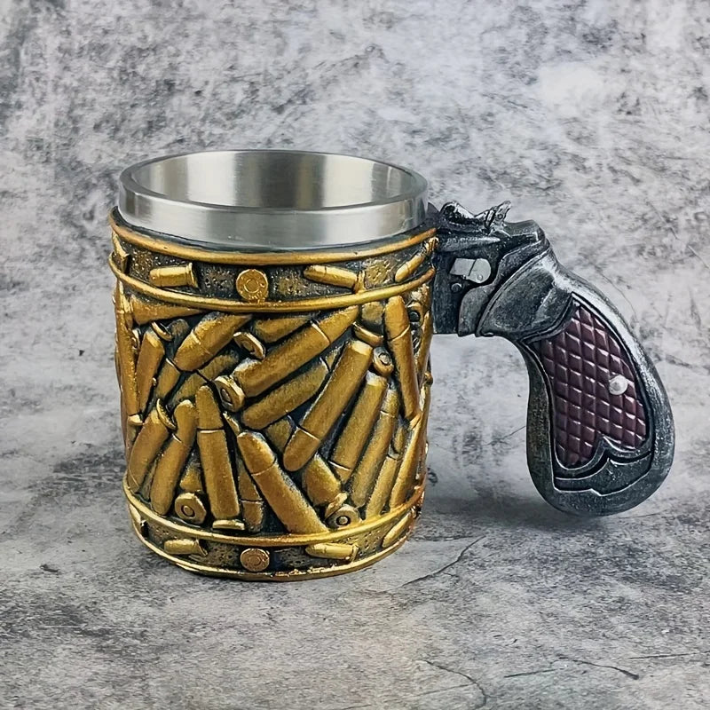 Tactical Gun Grip Bullet Shaped Coffee Mug - Halri