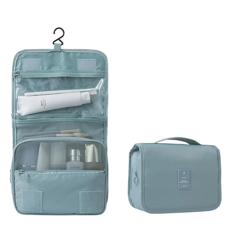 Trousse de toilette suspendue portable avec 6 poches