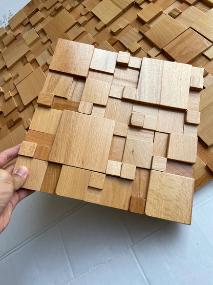 Panneaux muraux acoustiques en bois