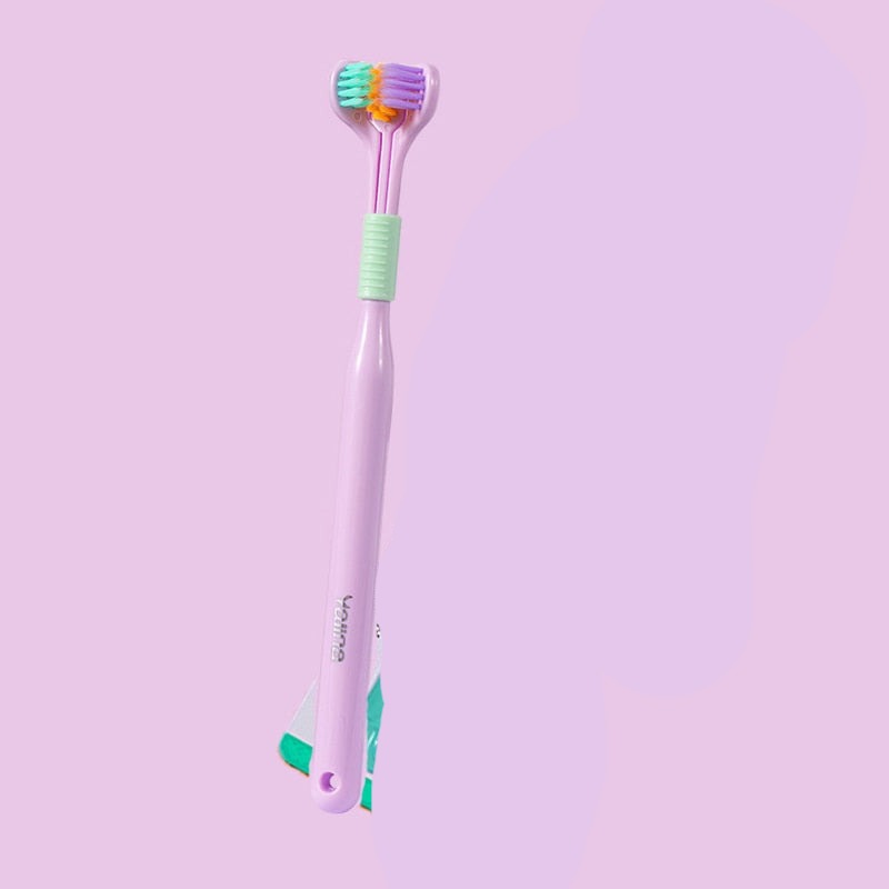 Brosse à dents douce à 3 faces extra souple