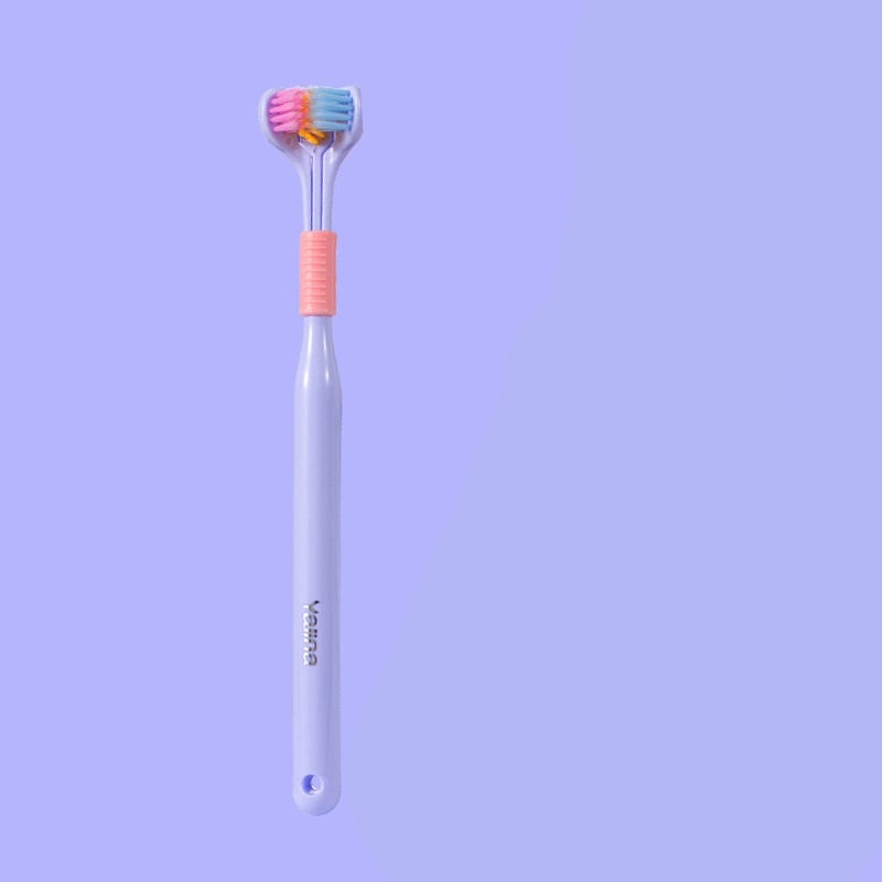 Brosse à dents douce à 3 faces extra souple