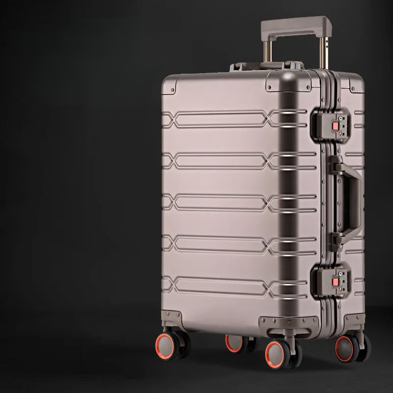 Valise de voyage légère en métal de direction