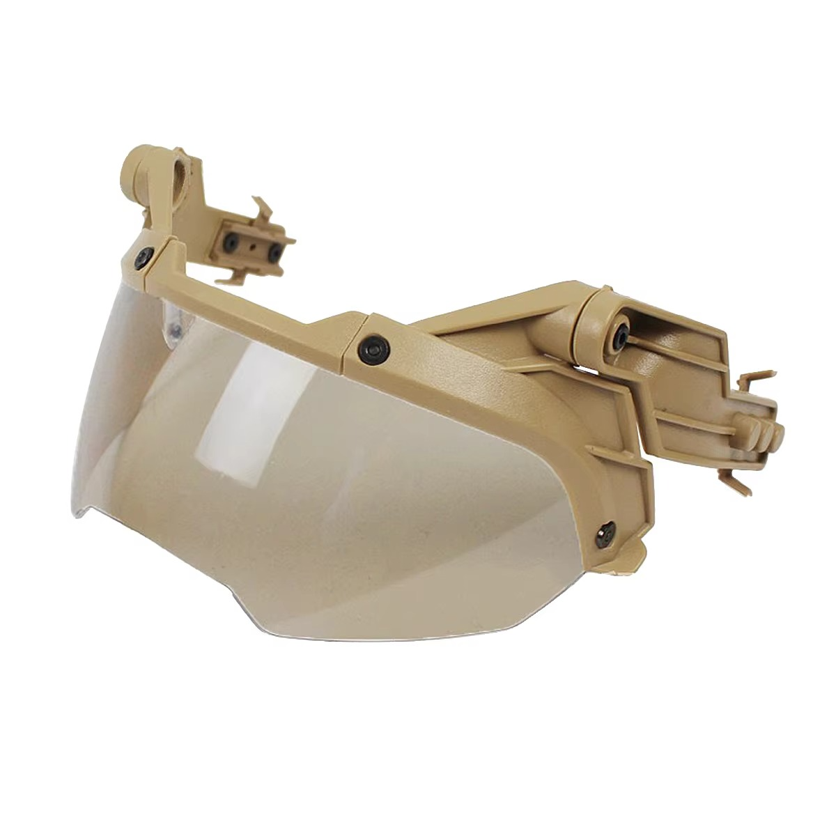 Casque tactique ajustable avec lunettes amovibles antibuée