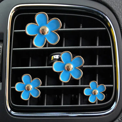 Clips désodorisants pour grilles d'aération de voiture - Lot de 4