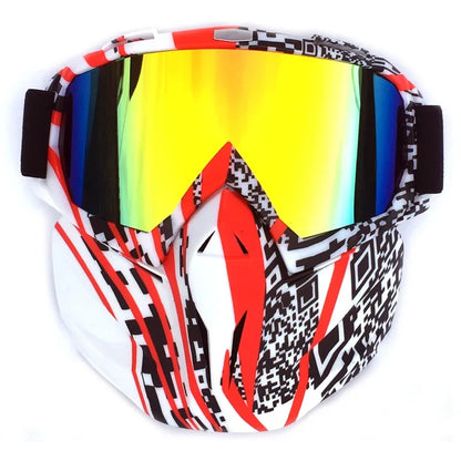 Masque et lunettes de protection pour sports d'hiver