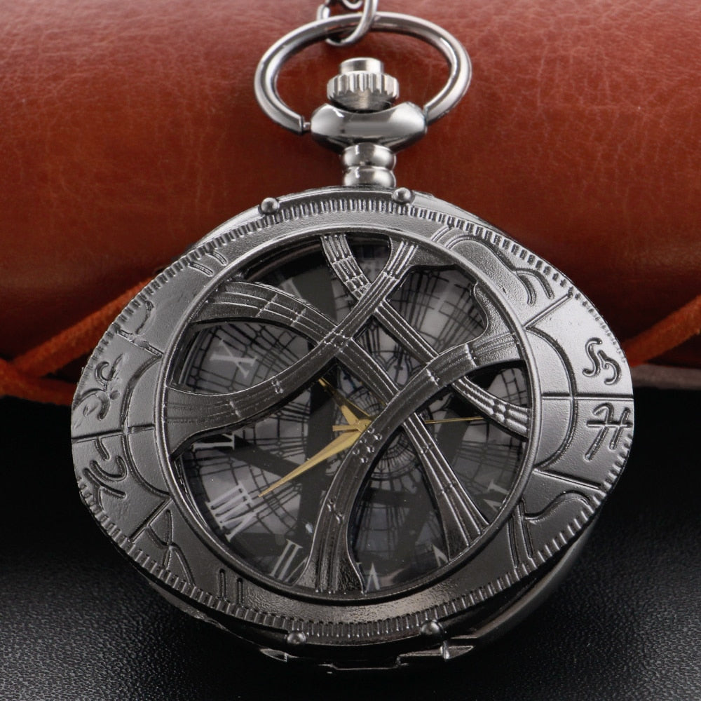 Pendentif montre de poche steampunk d'inspiration vintage 