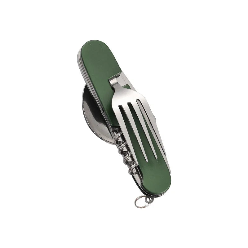 Ensemble de couverts de camping portables 4 en 1