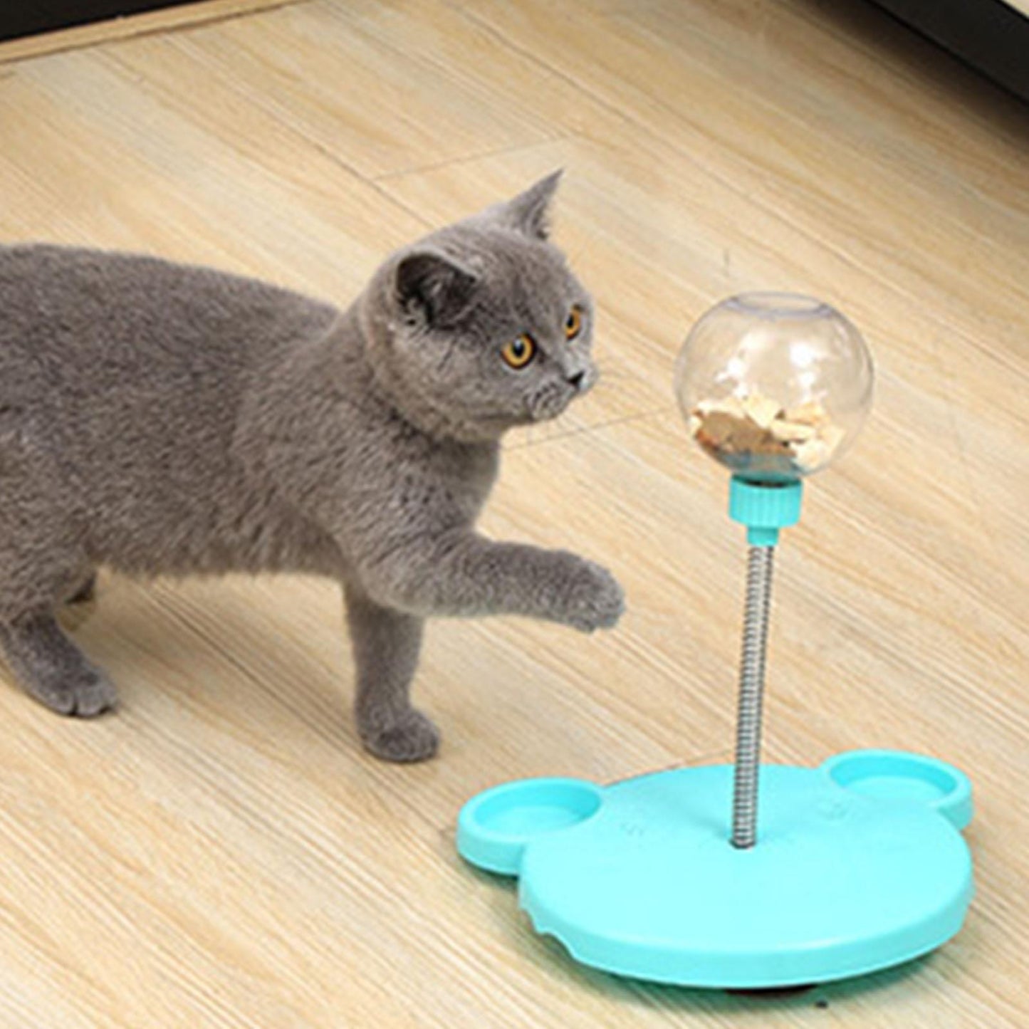 Jouet casse-tête amusant pour chat, mangeoire lente