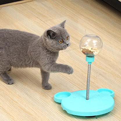 Jouet casse-tête amusant pour chat, mangeoire lente