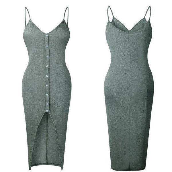 Sleeveless Halter Neck Summer Dress