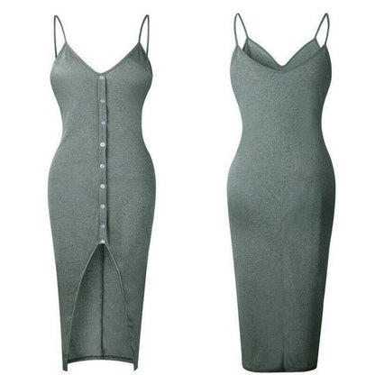 Sleeveless Halter Neck Summer Dress