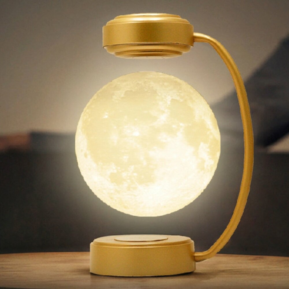 Lampe de table LED Lune flottante à effet lumineux