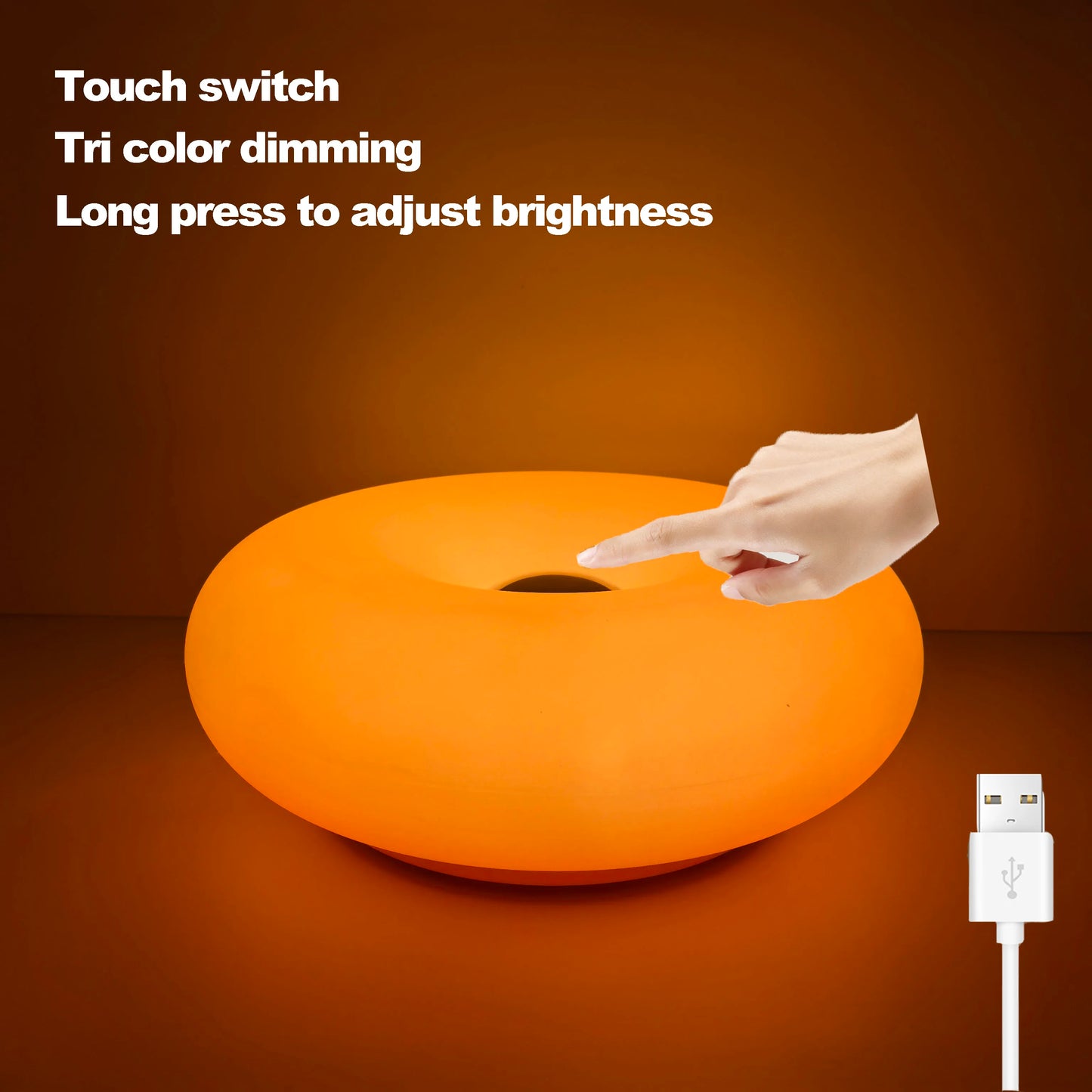 Colorful LED Table Lamp with Dimmer and Remote - Halri