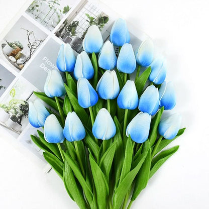 Magnifique composition florale de tulipes artificielles