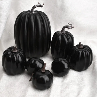 Ensemble de 7 citrouilles artificielles décoratives d'automne