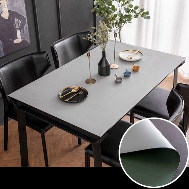 Socle de table imperméable en cuir simple