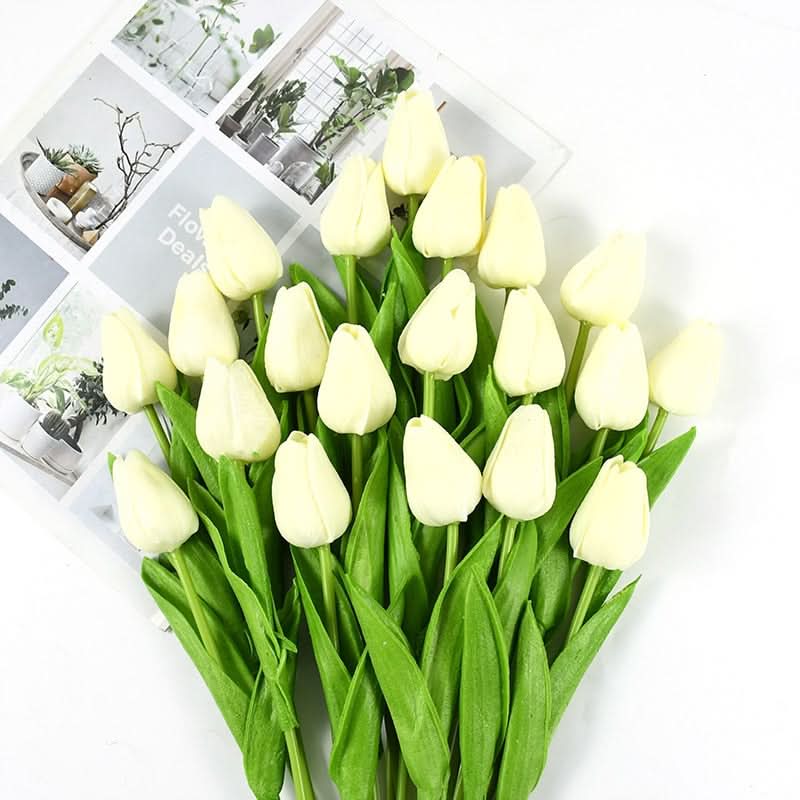 Magnifique composition florale de tulipes artificielles