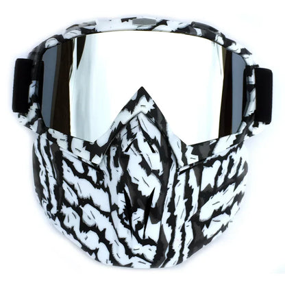 Masque et lunettes de protection pour sports d'hiver