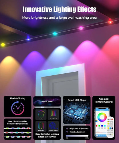 Colorful Waterproof Outdoor String Lights with Remote