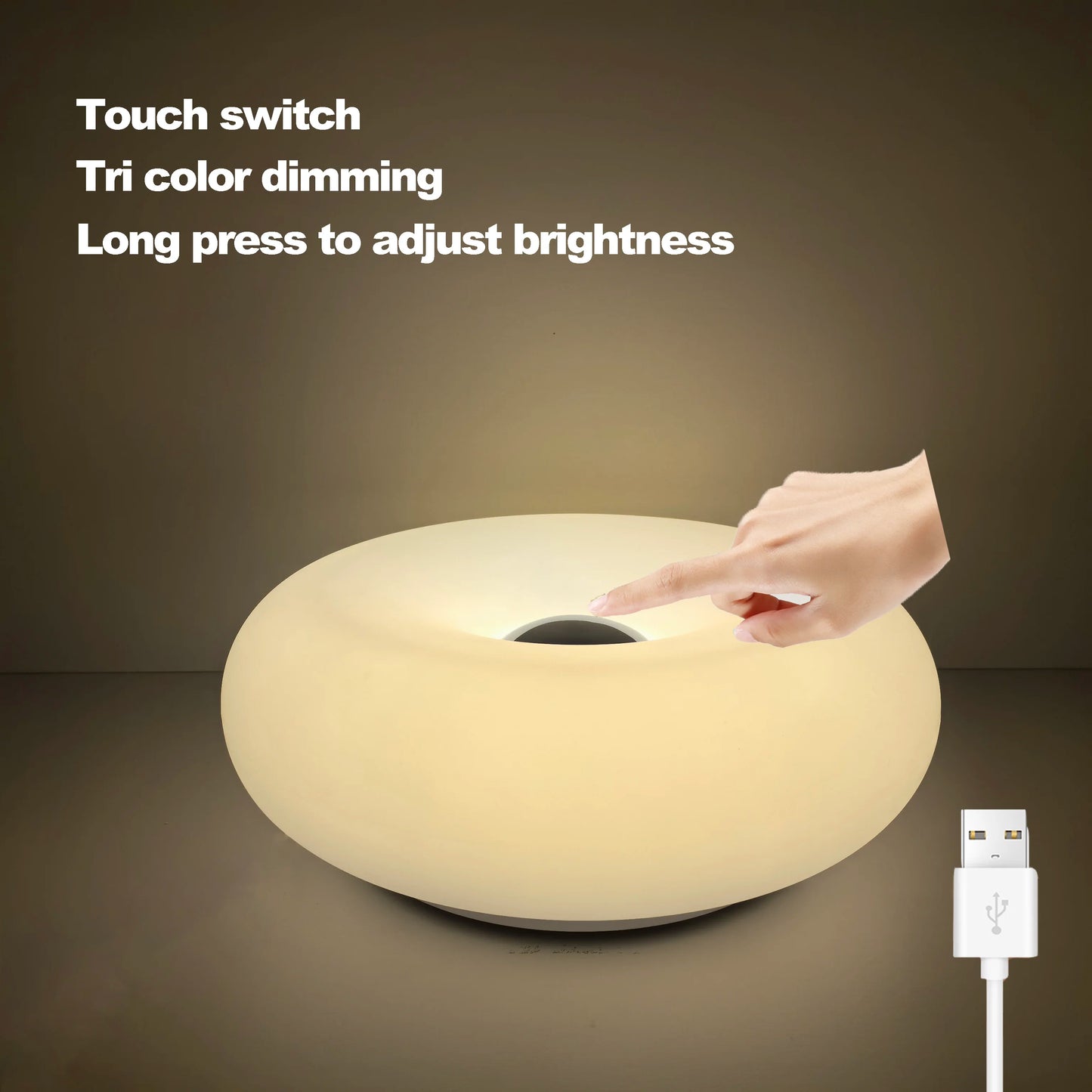 Lampe de table LED colorée avec variateur et télécommande