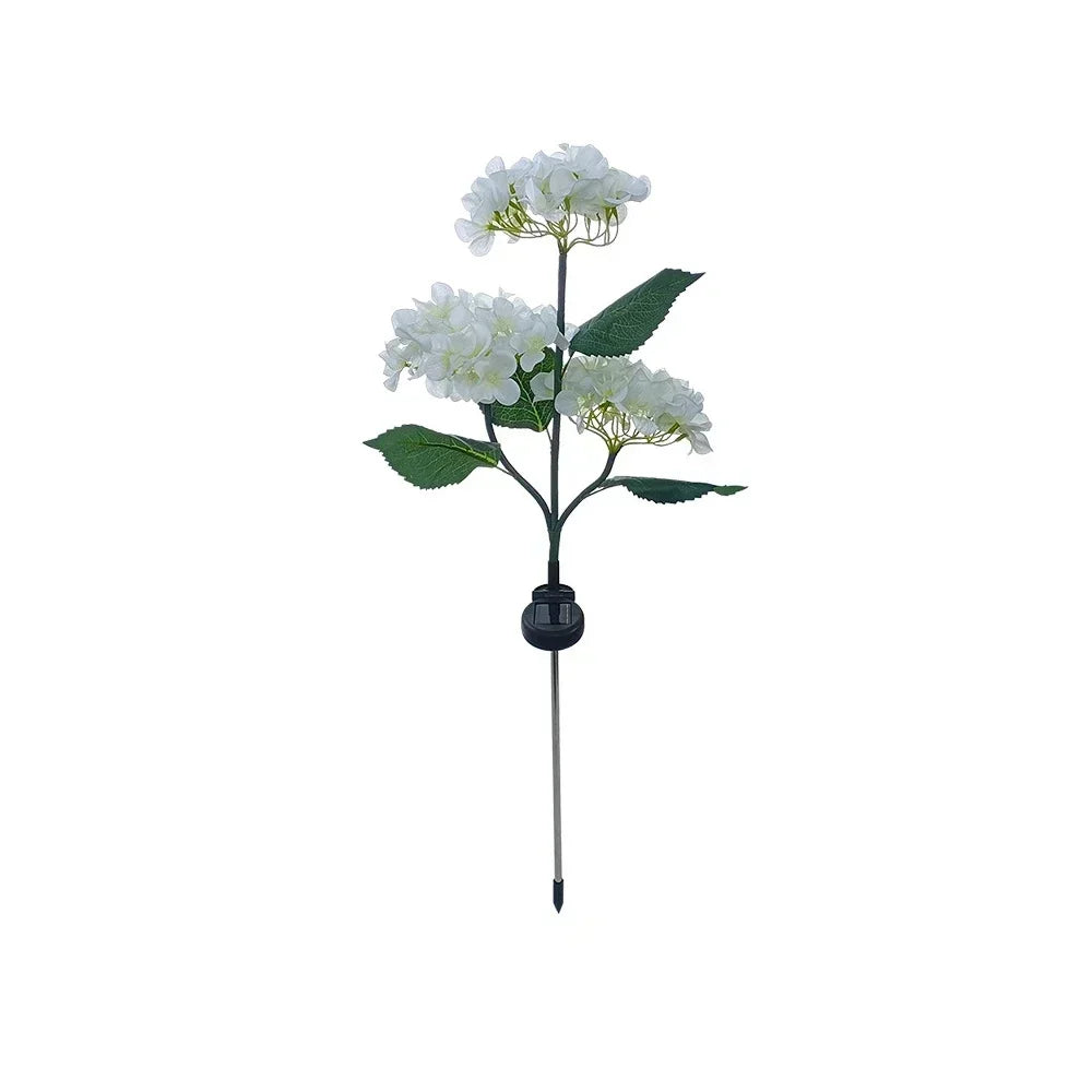 Guirlande lumineuse solaire colorée en forme de fleur