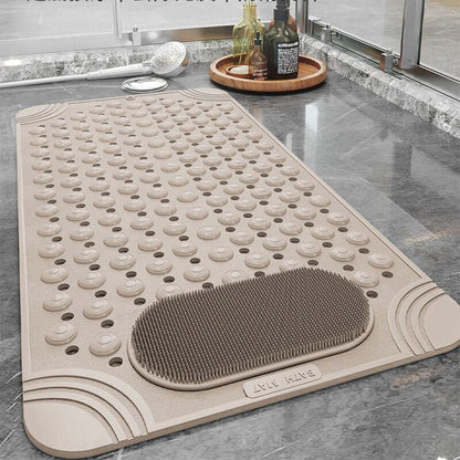 Tapis de massage antidérapant pour les pieds dans la salle de bain