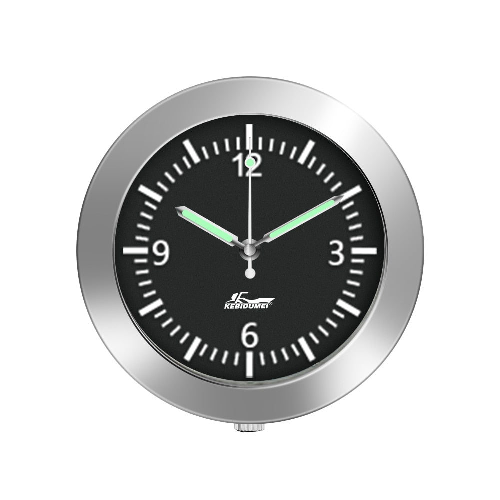 Horloge lumineuse adhésive pour tableau de bord de voiture