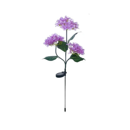 Guirlande lumineuse solaire colorée en forme de fleur