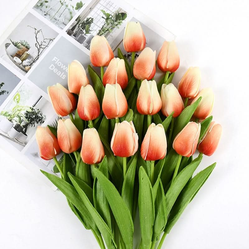 Magnifique composition florale de tulipes artificielles