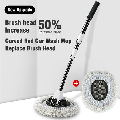 Brosse de lavage de voiture à manche long et toucher doux