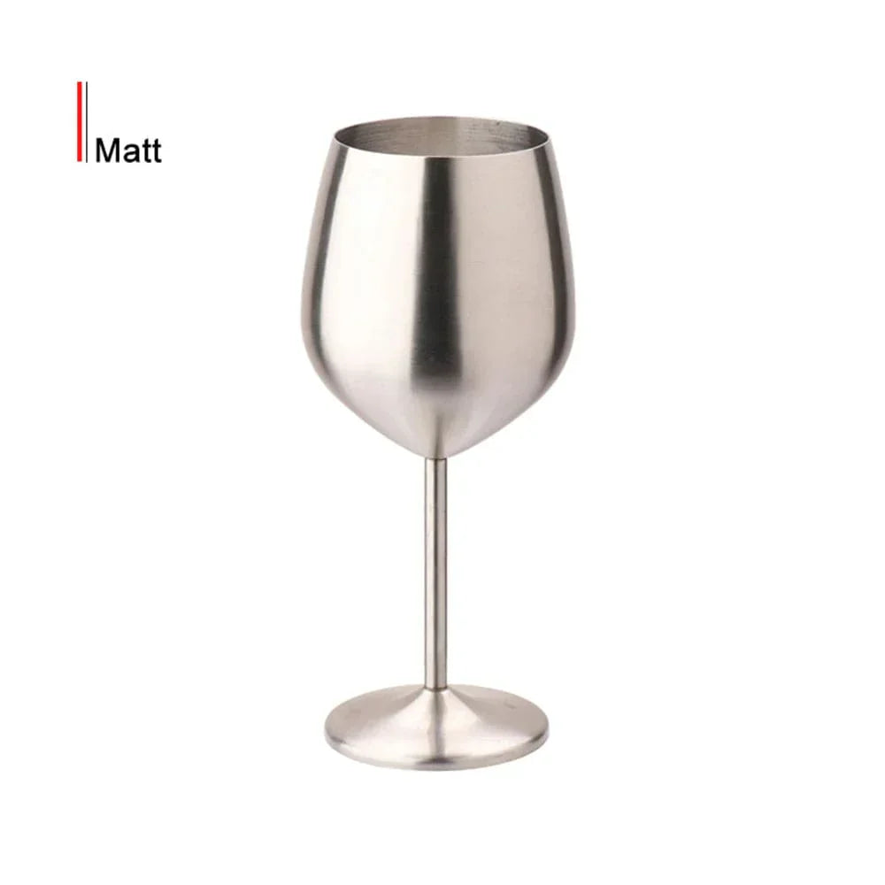 Verre à vin de luxe en métal