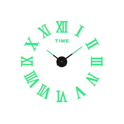 Horloge murale silencieuse 3D lumineuse