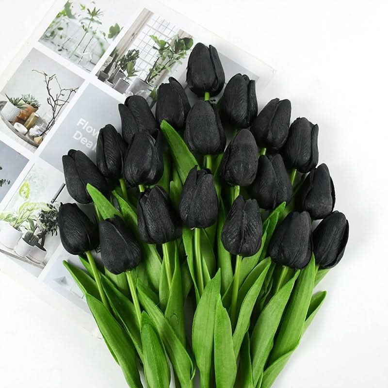 Magnifique composition florale de tulipes artificielles