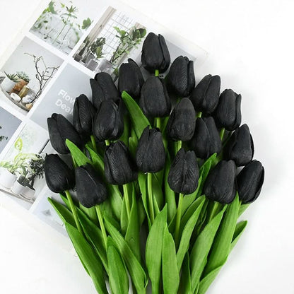 Magnifique composition florale de tulipes artificielles