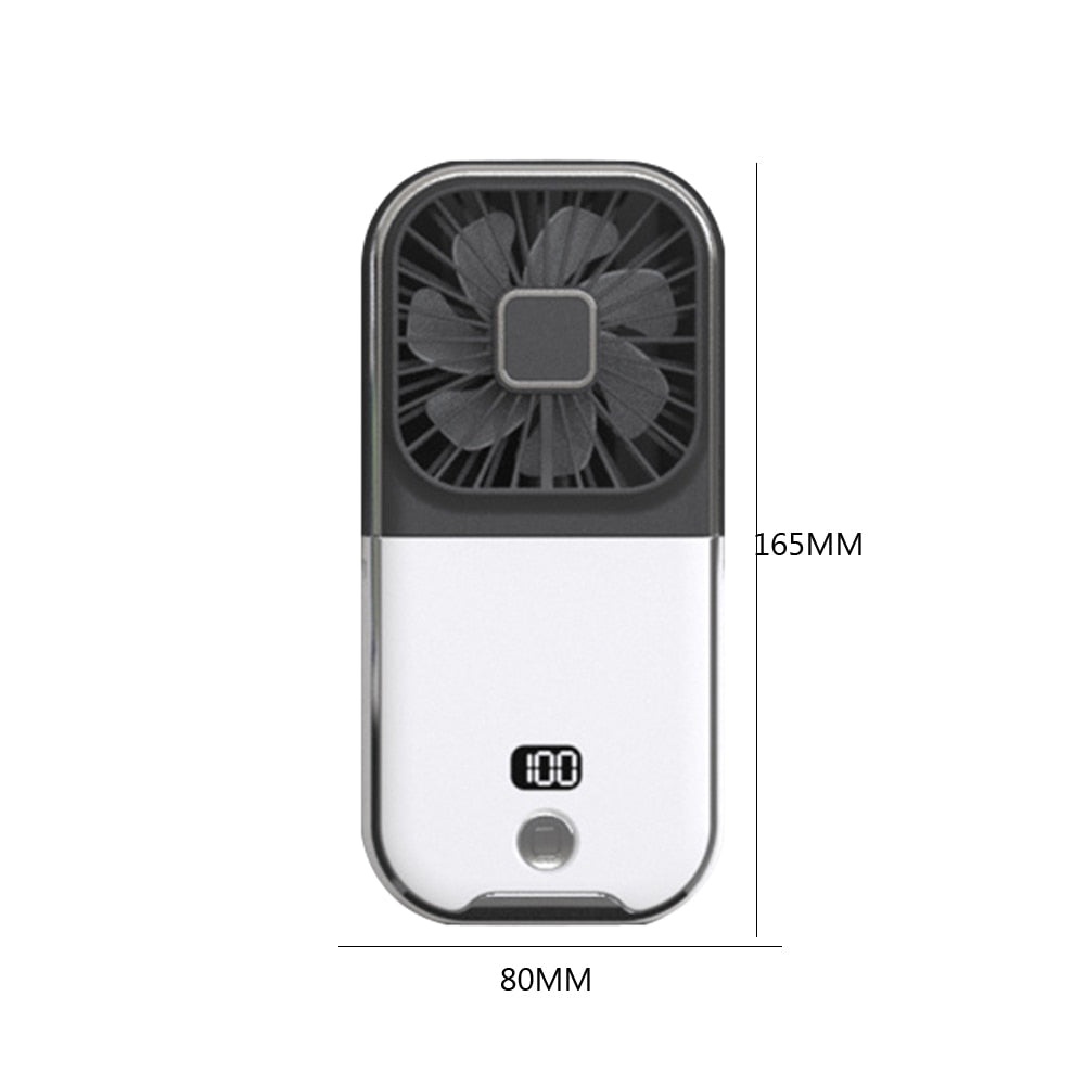 Ventilateur compact rechargeable pour téléphone avec support de refroidissement