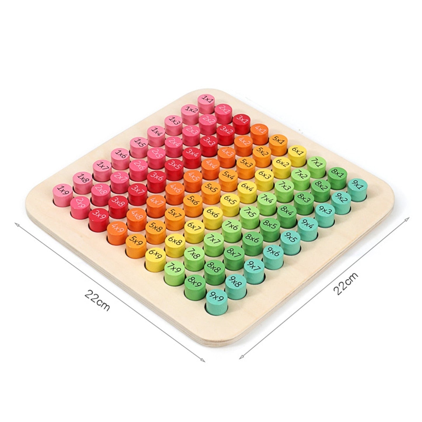 Table de multiplication en bois pour apprendre les mathématiques