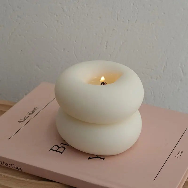 Bougie sans fumée relaxante au parfum de beignet
