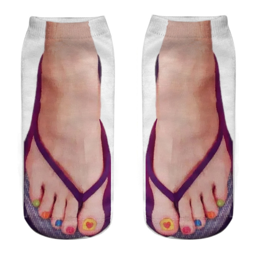 Chaussettes humoristiques originales en 3D