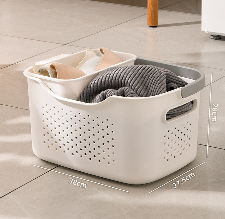 Panier à linge pliable et ventilé élégant
