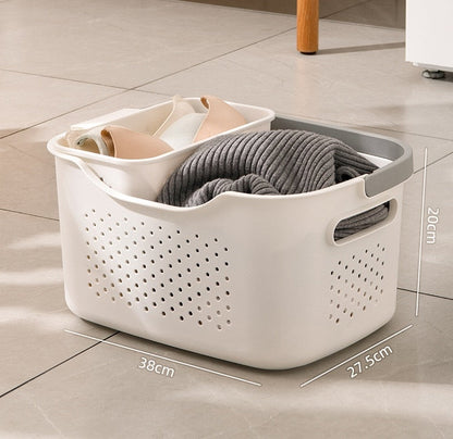 Panier à linge pliable et ventilé élégant