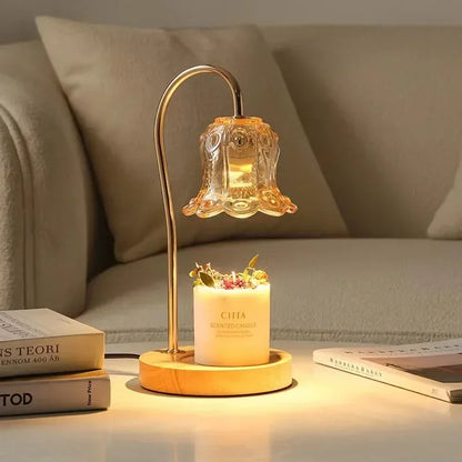 Petite Floral Electric Candle Light Lamp - Halri