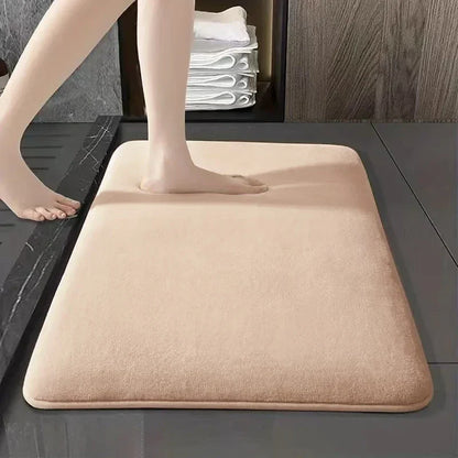 Tapis de bain doux et antidérapant en peluche