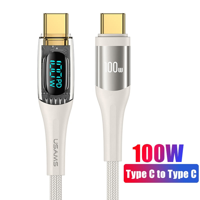 Câble USB de charge rapide avec LED