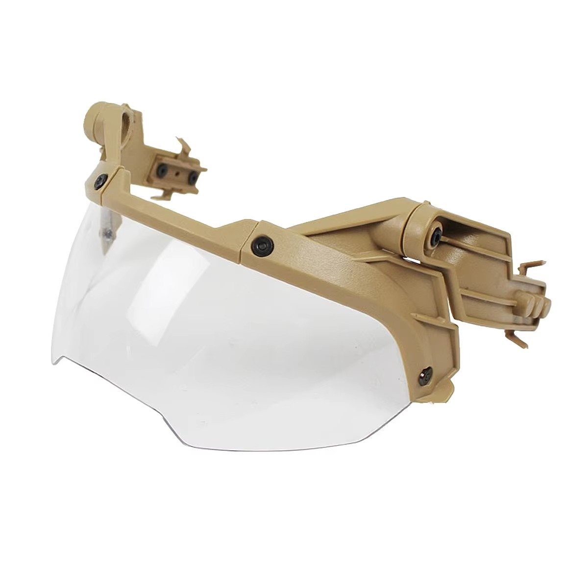 Casque tactique ajustable avec lunettes amovibles antibuée